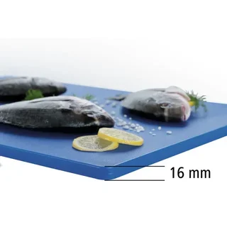 Schneidebrett 600 x 400 mm - Blau - 16 mm Dicke