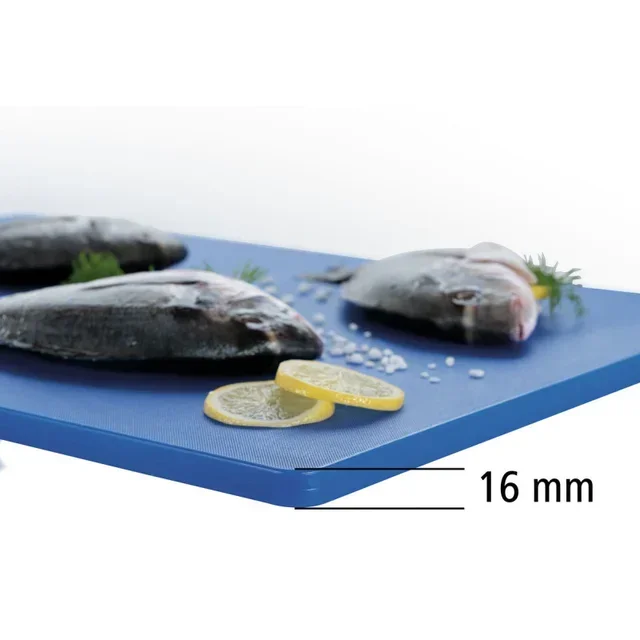 Cutting Board 600 x 400 mm - Blue - 16 mm Thick