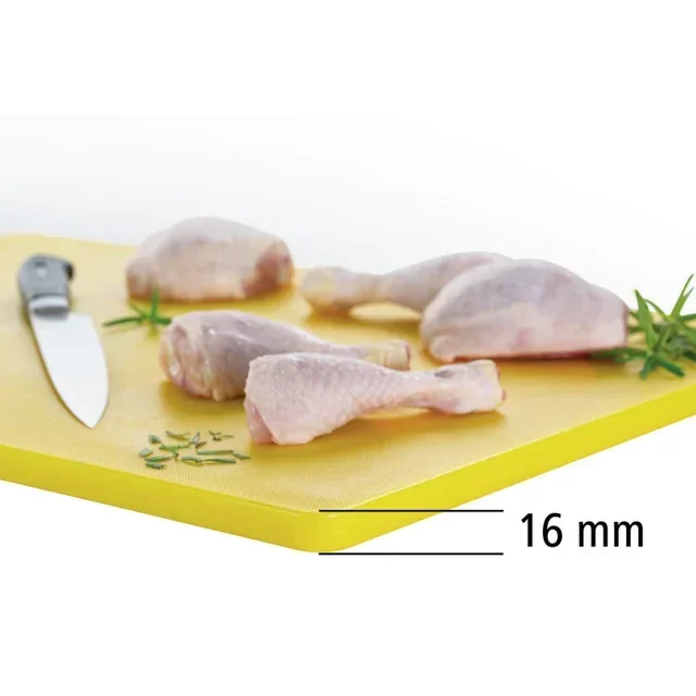 Professional Cutting Board 60 x 40 cm - Yellow - Thickness 16 mm