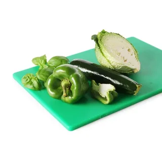 HACCP Cutting Board 600x400 mm Green 18 mm Thickness - Food Grade Polyethylene