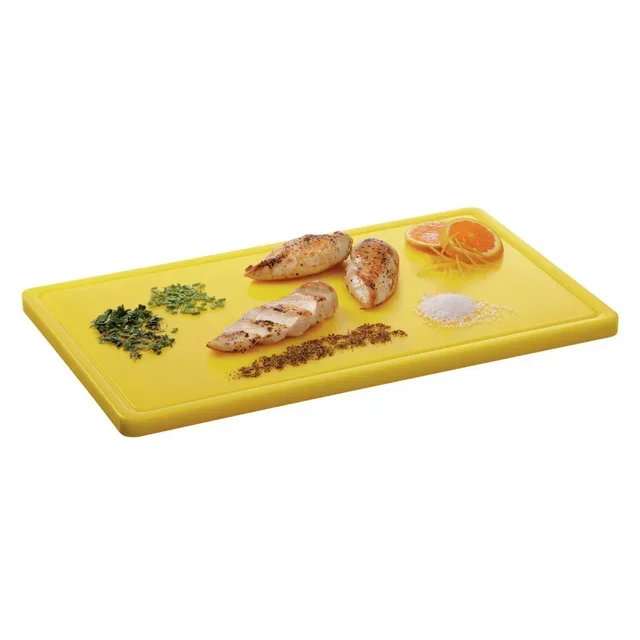 Professional Cutting Board 53 x 32.5 cm - Yellow Polyethylene - Thickness 2 cm