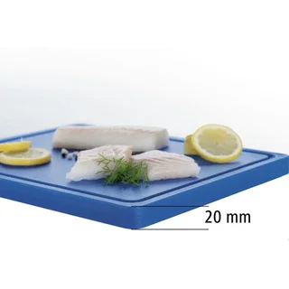 Professional Cutting Board 325x265 mm - Blue - Thickness 20 mm