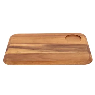 Rounded Service Board Acacia Wood
