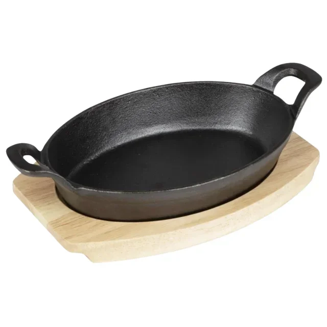 Planche de Présentation Ovale en Fonte - 260 x 165 mm