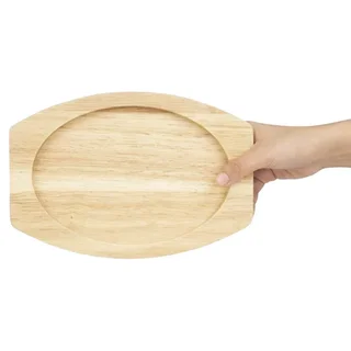 Ovale Servierplatte aus Gusseisen - 260x165 mm