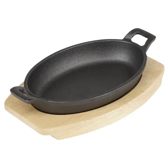 Servicebrett für ovale Gusseisenplatte - 230x135 mm
