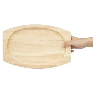 Oval Cast Iron Serving Platter - 335x205 mm