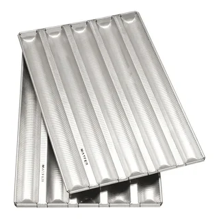 Molde de Aluminio para Pan - 5 Huellas 2 Libras - Longitud 800 mm