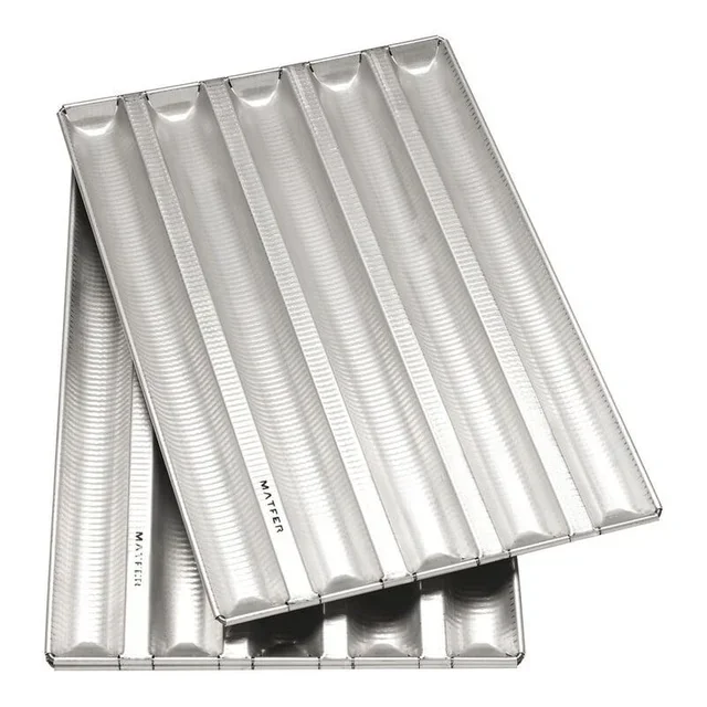 Molde de Aluminio para Pan - 5 Huellas 2 Libras - Longitud 800 mm