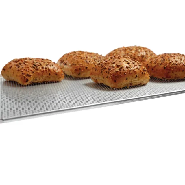 Placa de Forno Alumínio Perfurada Formato Gastronorm GN 1/1