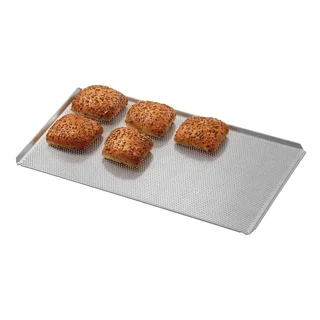 Placa de Forno Alumínio Perfurada Formato Gastronorm GN 1/1