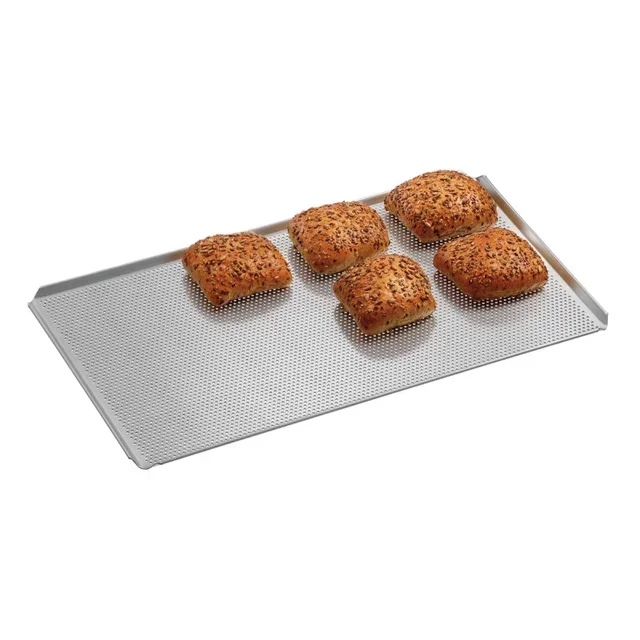 Placa de Forno Alumínio Perfurada Formato Gastronorm GN 1/1