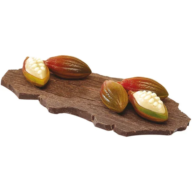Placa de Moldeo Vaina de Cacao - 24 Cavidades - Formato 23 x 50 mm