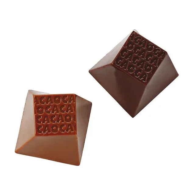 Quadratische Kakaoschokoladenform - 35 Abdrücke