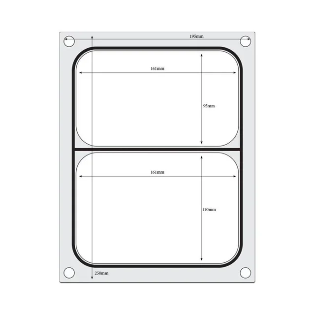 Schweißplatte für Manuelle Versiegelungsmaschine - Doppelkammer