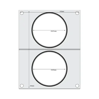 Placa de Soldagem para Máquina de Selagem Manual - Duplo Compartimento
