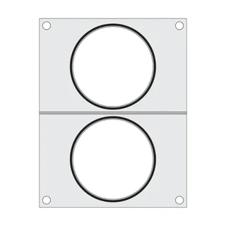 Placa de Soldagem para Máquina de Selagem Manual - Duplo Compartimento