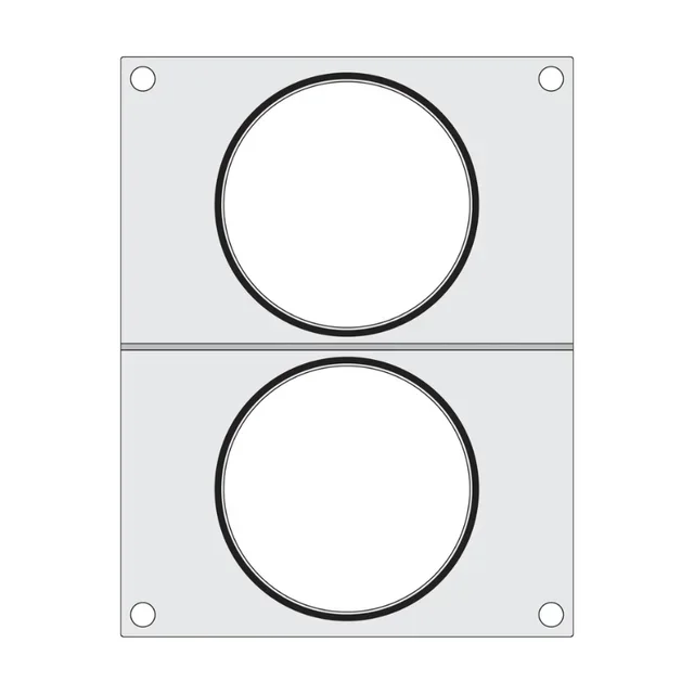 Welding Plate for Manual Sealing Machine - Double Compartment