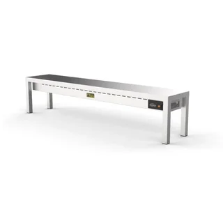 Ceramic Heated Display Shelf - 1 Tier - L 2000 x D 300 mm