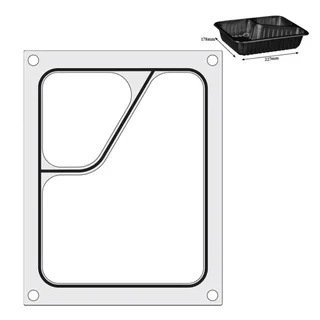 Siegelmatrize 2 Fächer für manuelle Colt Siegelmaschine