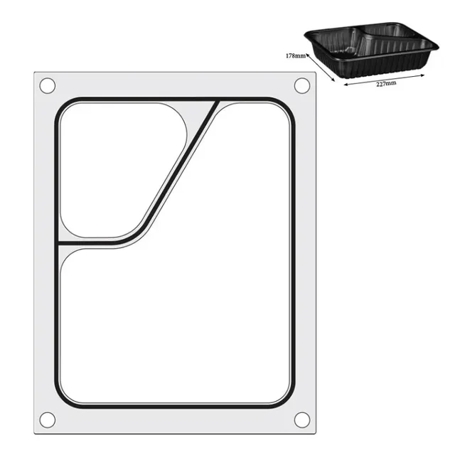 Siegelmatrize 2 Fächer für manuelle Colt Siegelmaschine