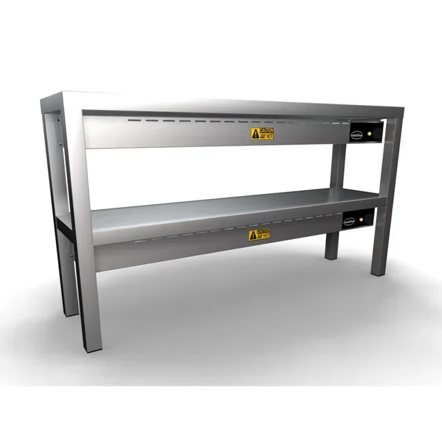 Ceramic Heated Display Shelf 2 Levels - 1200x300 mm