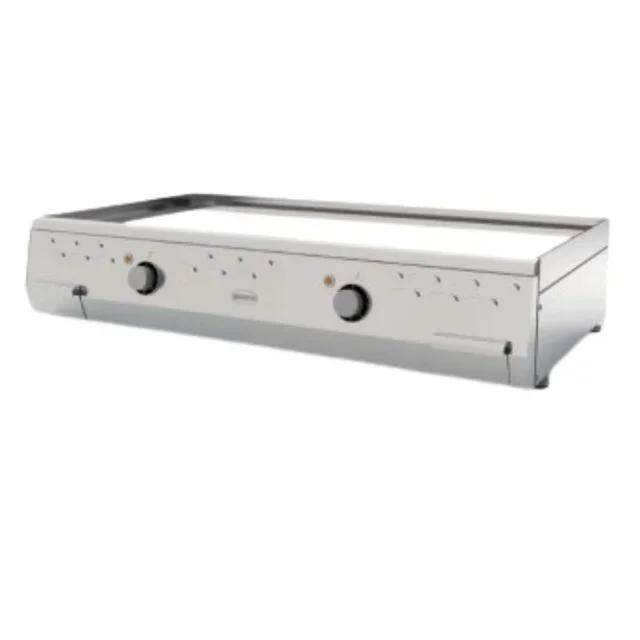 Smooth Chrome Electric Griddle 900x400 mm - Flat Cooking Surface