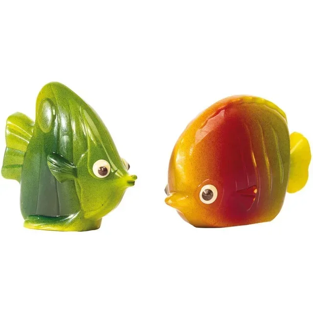 Chocolate Mold with Exotic Fish Pattern - 4 Cavities