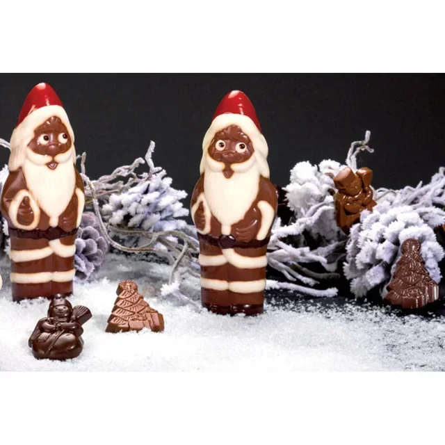 Santa Claus Chocolate Mold - Double Imprint