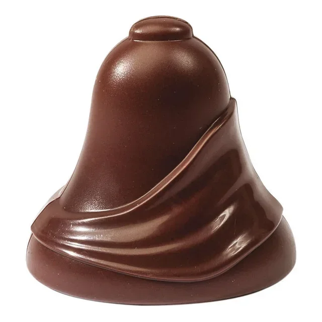 Chocolate Draped Bell Mould Double Imprint