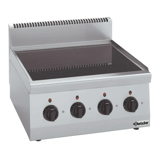 Piano Cottura Elettrico 4 Fuochi in Vetroceramica da Appoggio - Serie 600