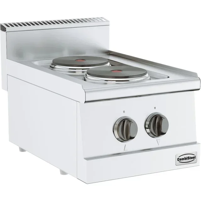 Plaque de Cuisson Électrique 600 - 2 Feux - 3700 W - Pose Libre