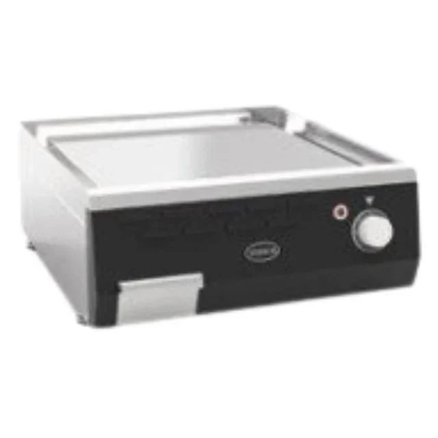 Electric Chrome Smooth Double Zone Cooking Plate 90x40 cm