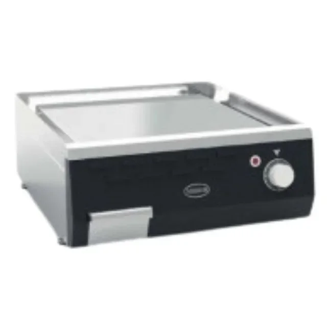 Smooth Chrome Cooking Plate 400x400 mm - Professional Electric Surface
