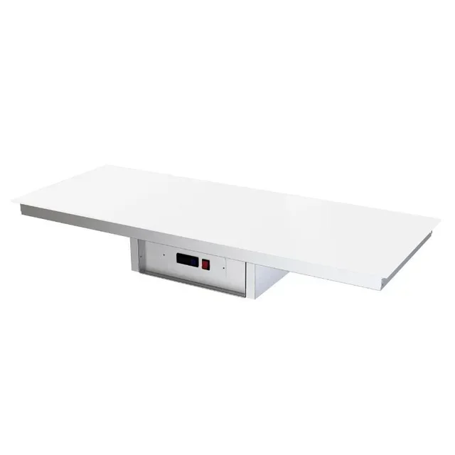 Built-in Heating Plate Tempered Glass White - 1614 x 504 mm