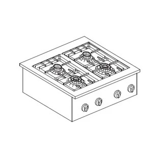 Built-in Gas Range 4 Burners