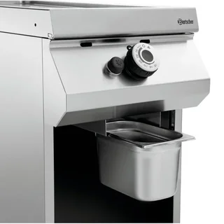 Placa de Cozinha Lisa para Snacks - Profundidade 400 mm - Alimentação a Gás