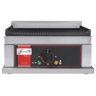 Plaque de Cuisson Rainurée Professionnelle pour Hamburgers