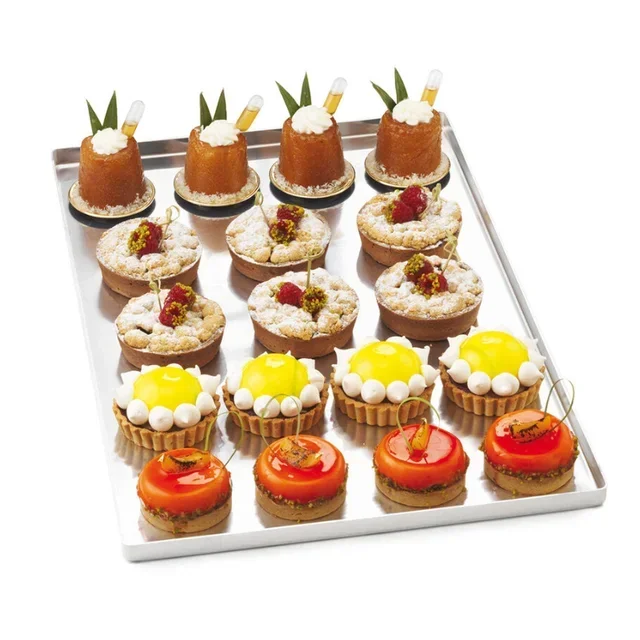 Rectangular Pastry Baking Sheet Aluminium 60x40 cm - Straight Edges