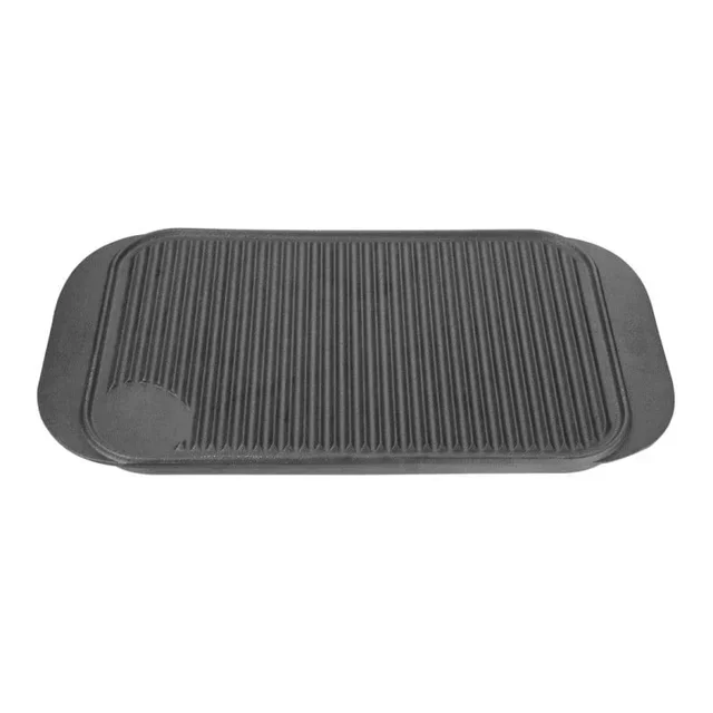 Plancha de Cocina Reversible de Hierro Fundido - 48,2 x 26 cm