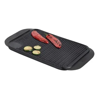 Plancha de Cocina Reversible de Hierro Fundido - 48,2 x 26 cm