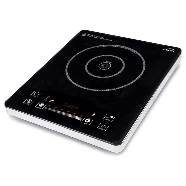 Plaque de Cuisson Vitrocéramique 1 Feu 2000W - Table de Cuisson Électrique Encastrable