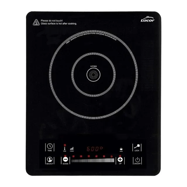 Plaque de Cuisson Vitrocéramique 1 Feu 2000W - Table de Cuisson Électrique Encastrable