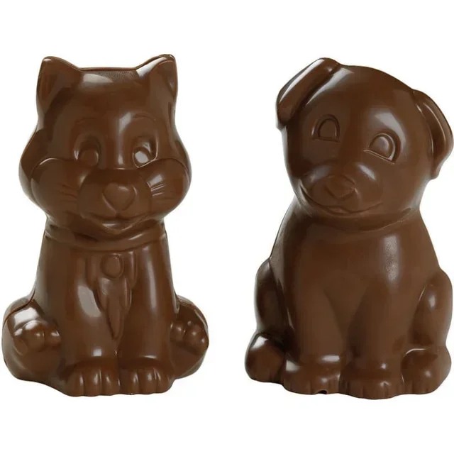 Forma de Chocolate Forma Gatinho - 4 Impressões Personalizáveis