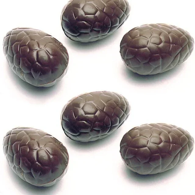 Placa de Molde Meia-Esfera Chocolate Efeito Craquelado - 27 Cavidades