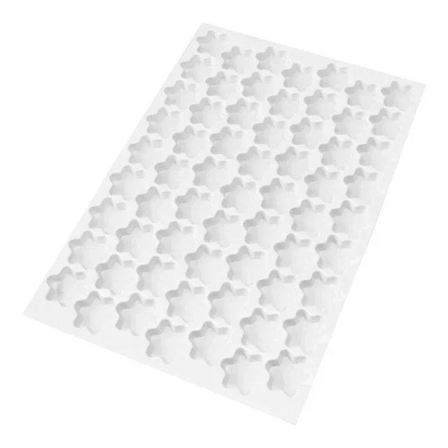 Stern-Ausstecherplatte 6 Zacken - 63 Ausschnitte - Durchmesser 50 mm