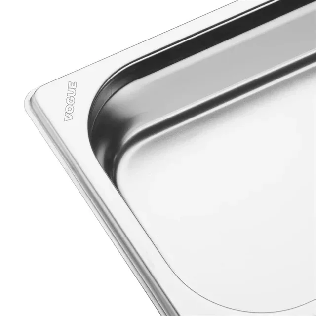 Gastronorm Stainless Steel Tray 2/4 - Height 4 cm