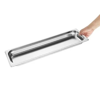 Gastronorm Stainless Steel Tray 2/4 - Height 4 cm