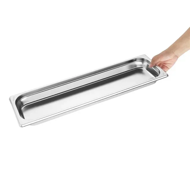 Gastronorm Stainless Steel Tray 2/4 - Height 4 cm