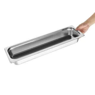Contenitore Gastronorm Acciaio Inox 2/4 - Profondità 6,5 cm
